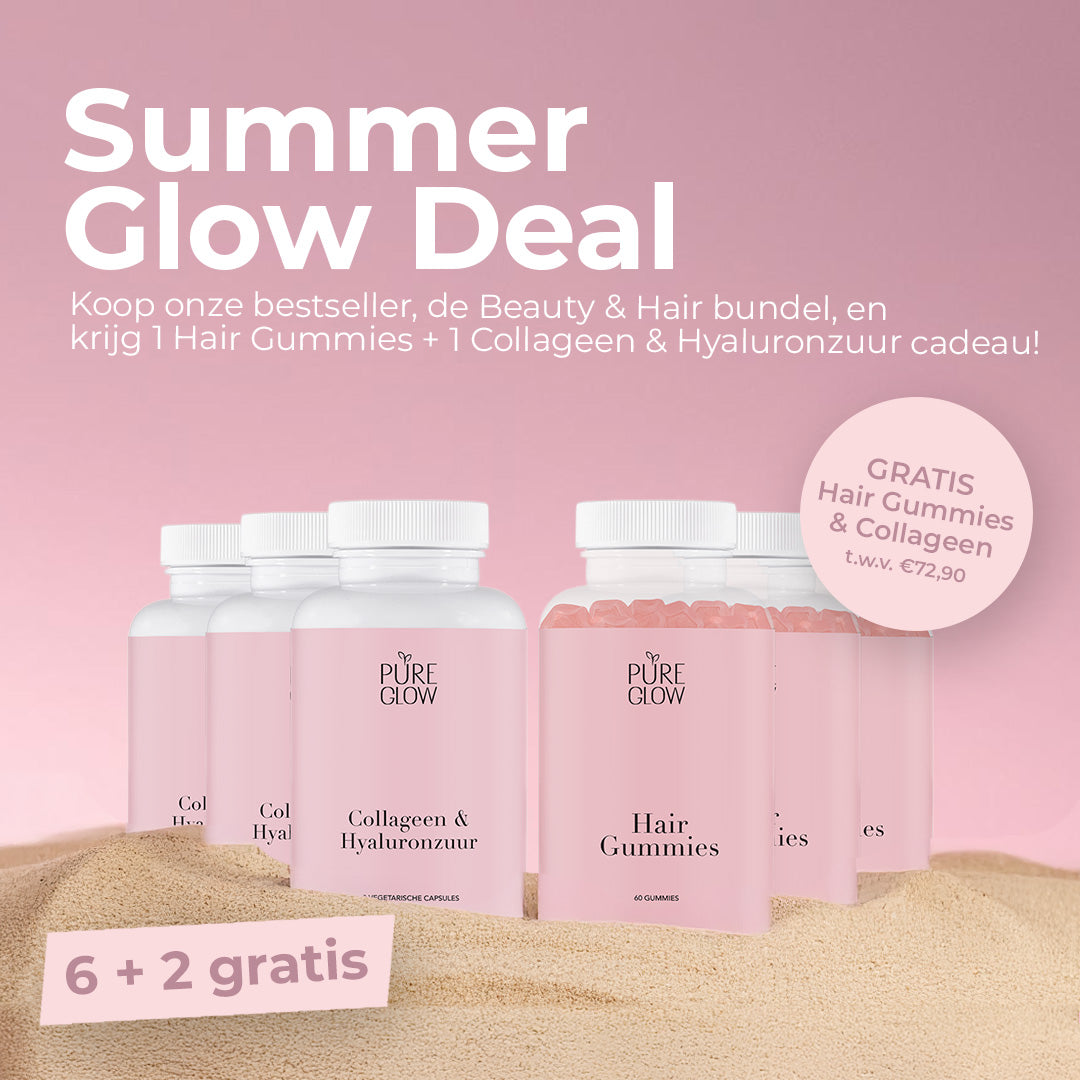 Summer Glow Deal: Beauty & Hair bundel + 2 gratis (1x collageen & 1x hairgummies)