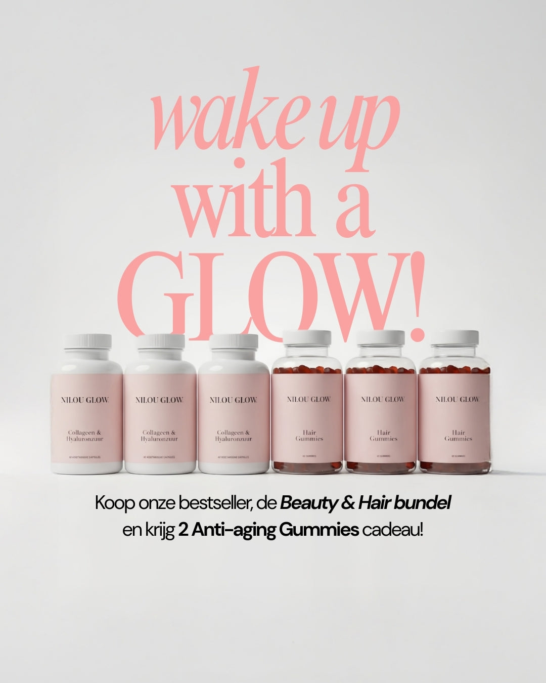 Beauty &amp;amp; Hair bundle | Hair gummies (3x) + (Fish) Collagen Hyaluronic Acid (3x)