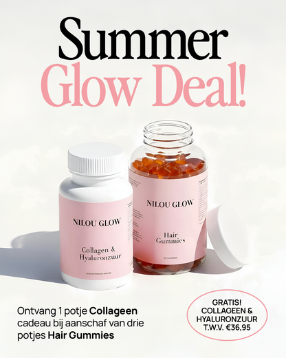 Summer Glow Deal: Hair Gummies (3x) + Free Collagen (1x)